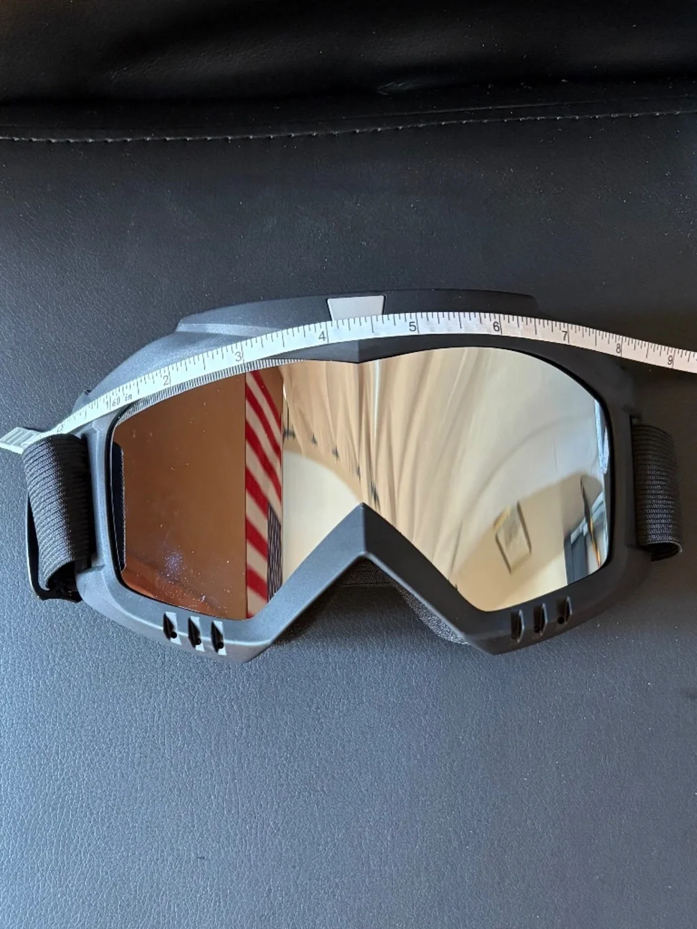 NEW Mirrored Silver Moto / Ski Goggles